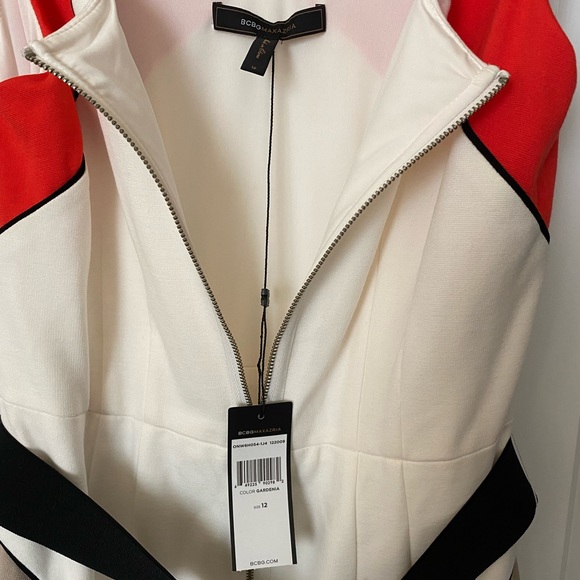 BCBG-NWT-COLOR BLOCK DRESS - Picture 2 of 3